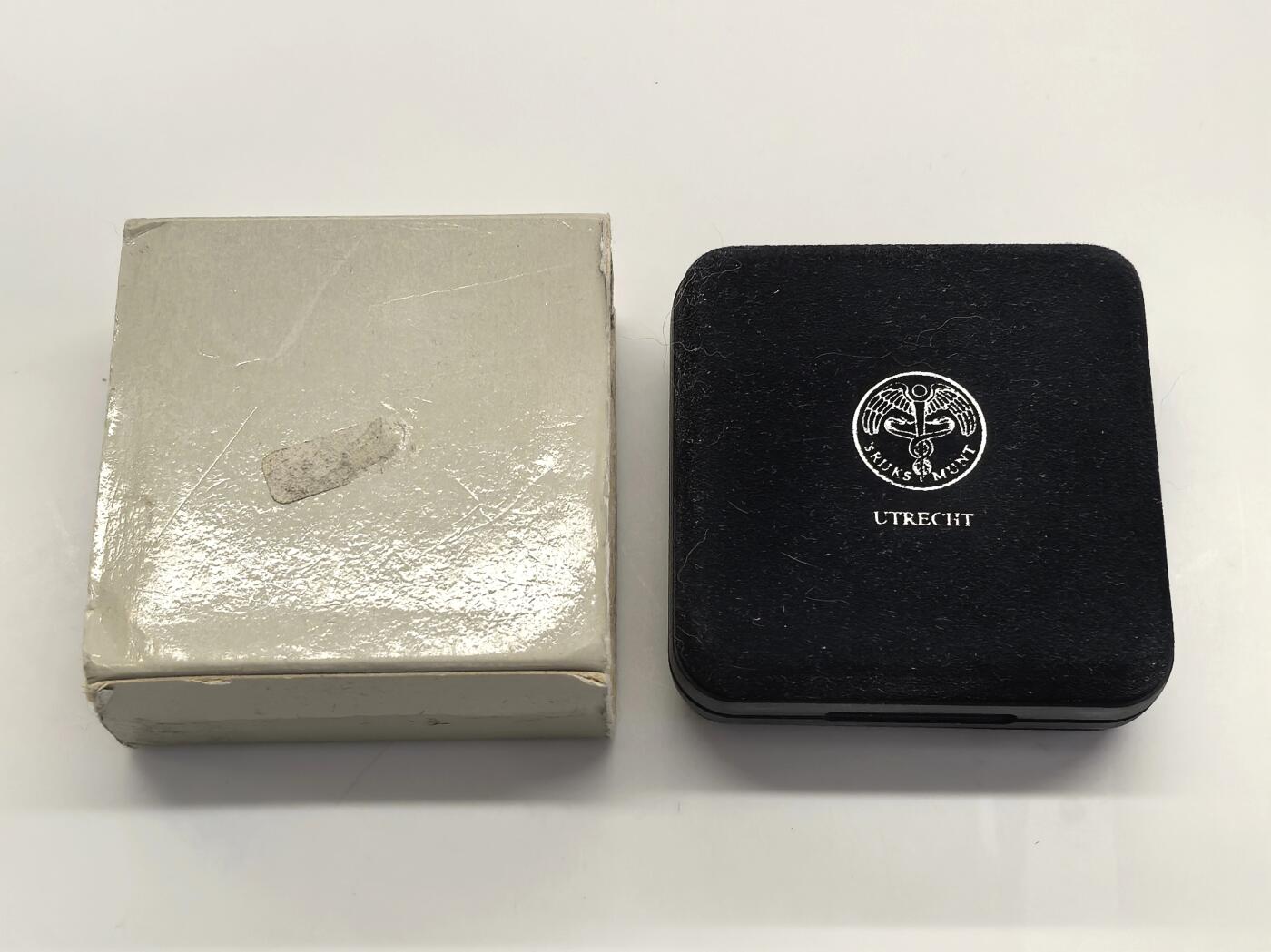 博洋堂世界钱币拍卖第153期（全场包邮） 荷兰1989年银杜卡特银币 乌得勒支（1816年复刻） 28.25克835银 发行量：约3万5千 盒证全