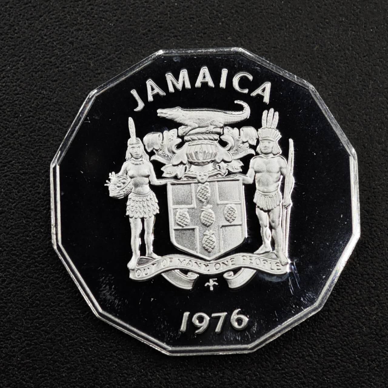 【淘币小摊】实时拍第八百三十三拍   散币场   满百包邮可预留二周 每周一统一发货   牙买加1976年西非荔枝果1分精制铝币