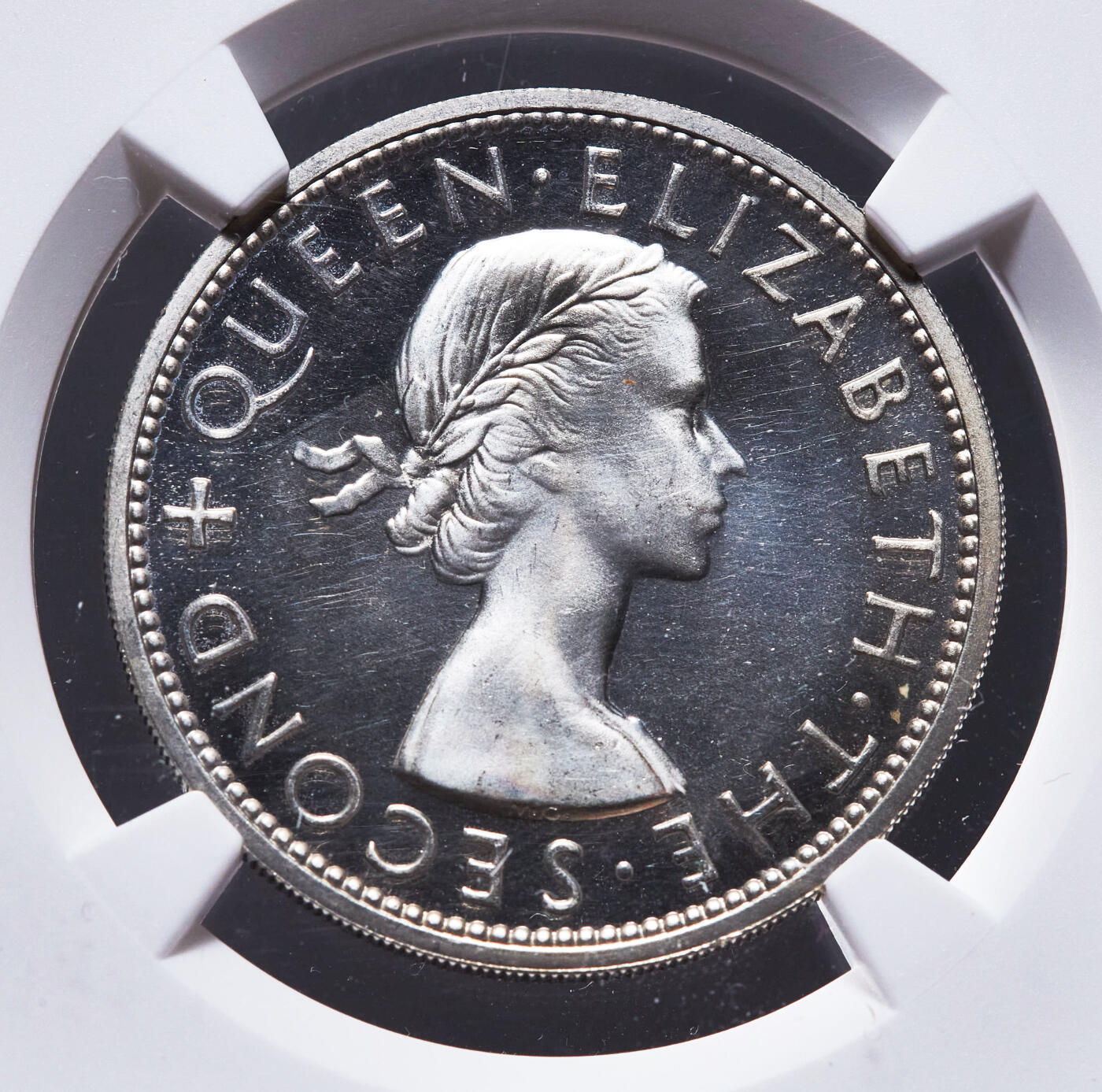 【俄甄集藏】2026年(046)01-07 星期三 晚 19:30 全场包邮 英属罗德西亚-尼亚萨兰1955年1/2便士-半克朗精制铜币、银币7枚大全套，NGC PF63-65，稀有品种，发行量只有2000套