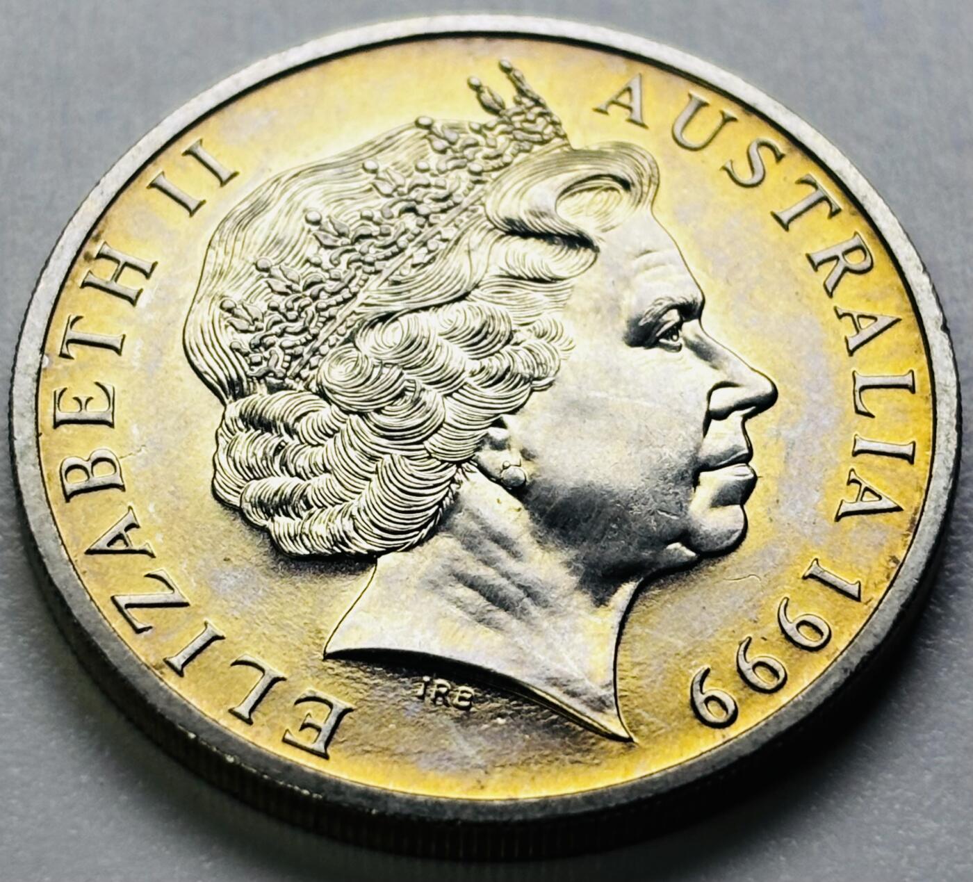 文馨钱币收藏第 286 场，圣诞节专场【 长期接收代拍品低至 0 佣金】 原光好品1999 年澳大利亚鸭嘴兽 20 分