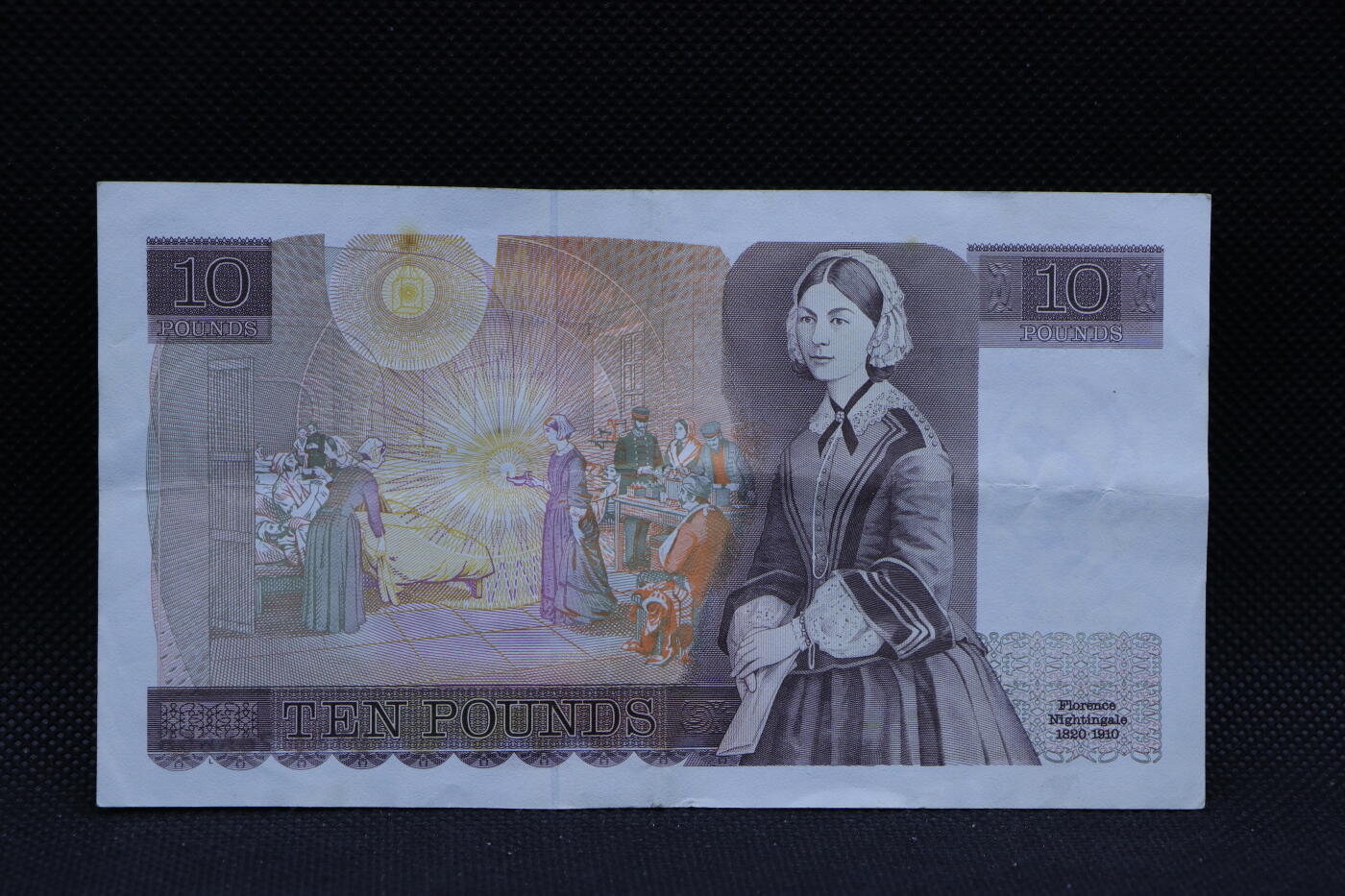 【淘币小摊】限时拍第八百三十四拍  纸币场  满百包邮可预留两周  周一统一发货     英国英格兰银行10镑纸币【有折】