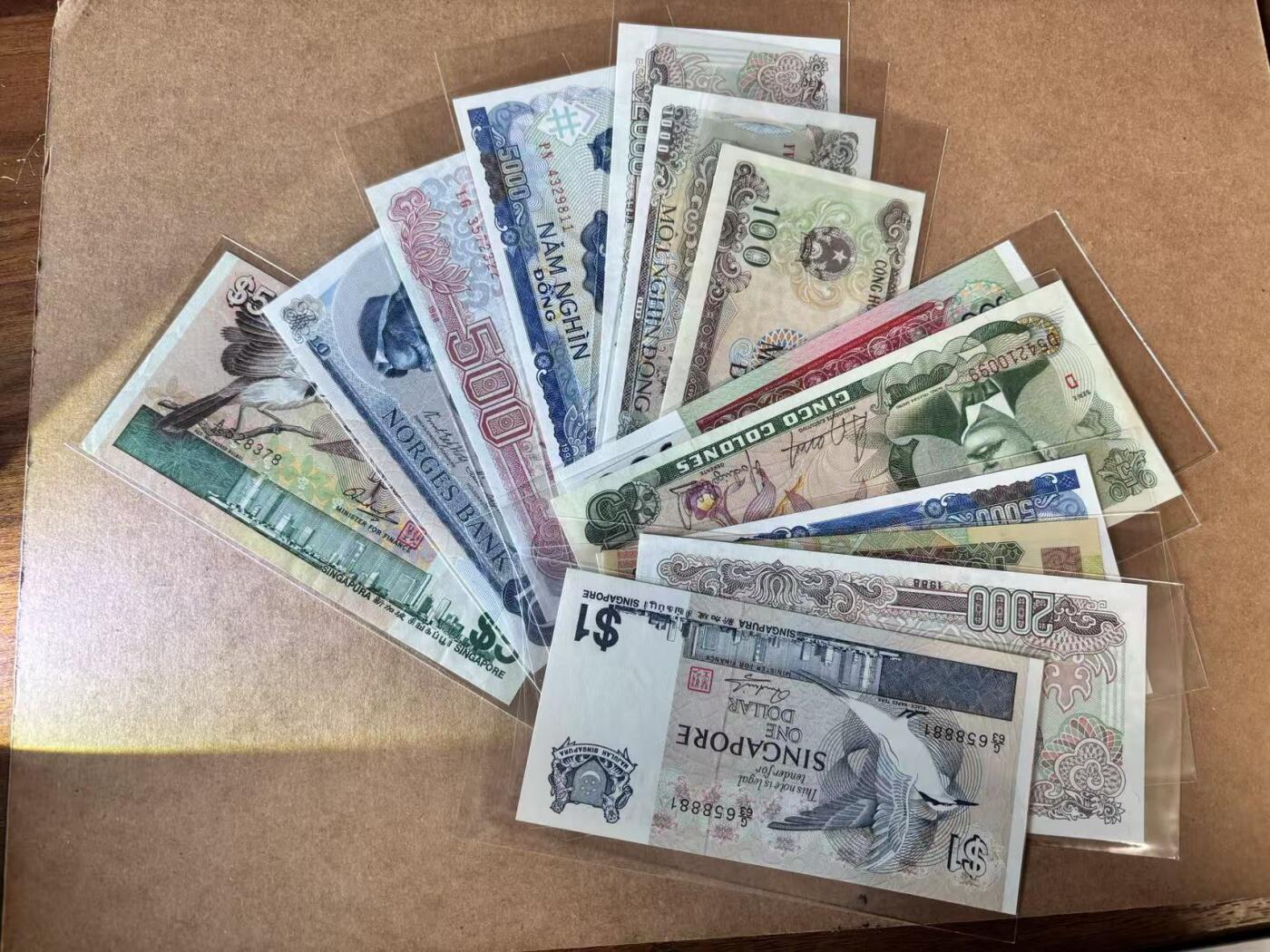 【Blue Auction】世界纸币精拍第765期——18级TOP拍卖/信誉/品质/专业/高效💫 【一组13张】多国纸币一组 VF-UNC