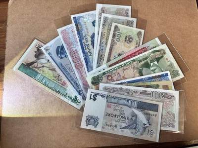 【Blue Auction】世界纸币精拍第765期——18级TOP拍卖/信誉/品质/专业/高效💫 - 【一组13张】多国纸币一组 VF-UNC