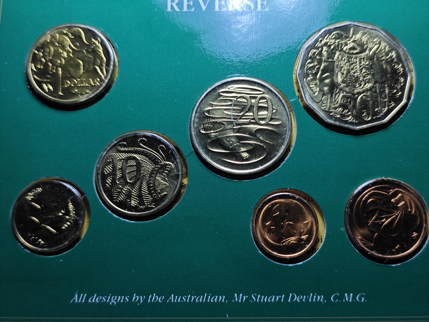 KK钱币收藏小铺 《套币 好品/批量散币专场》  2月预留时间 周末发货  1986澳大利亚大小面值清年一套