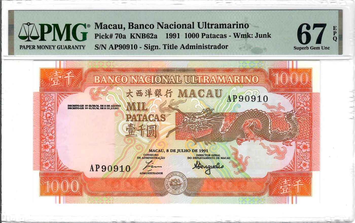 大中华拍卖第807期