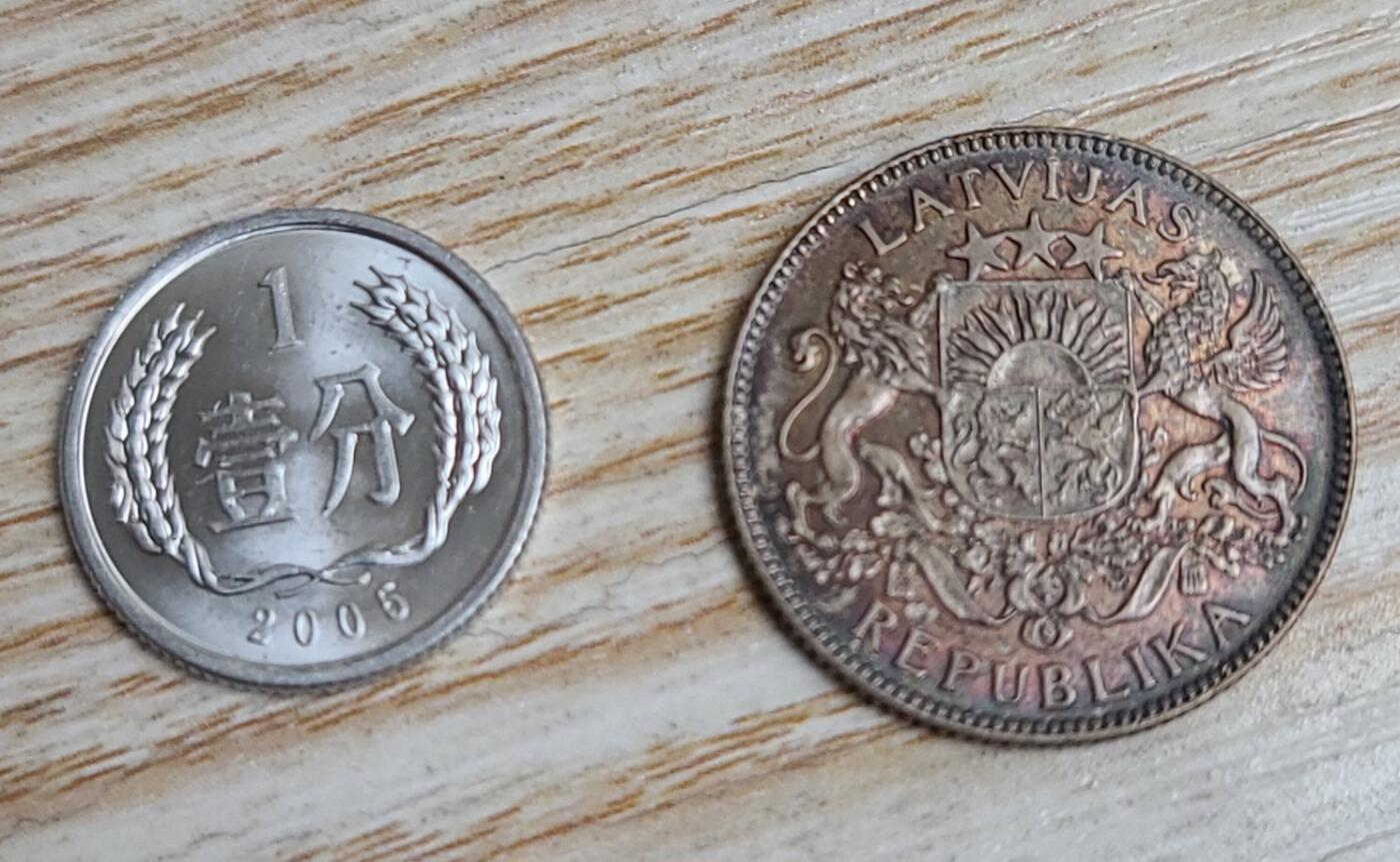 【币将精彩】世界钱币拍卖（2025-12-31） 拉脱维亚1924年1L银币品如图