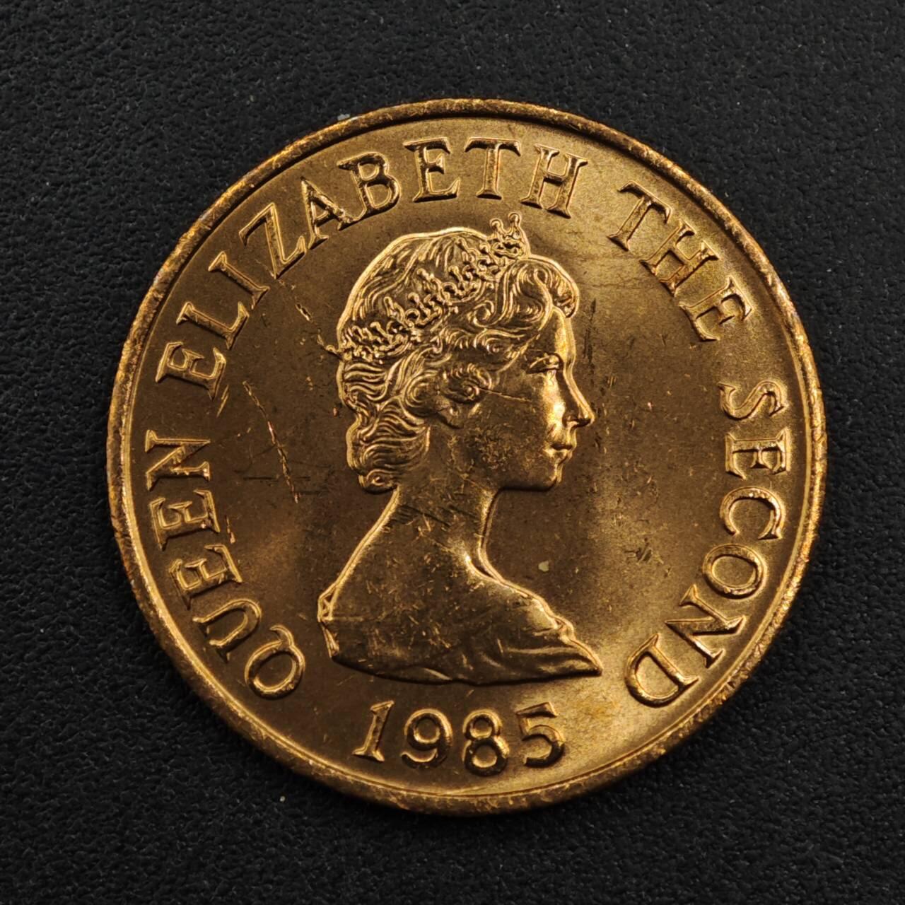 【淘币小摊】实时拍第八百三十三拍   散币场   满百包邮可预留二周 每周一统一发货   泽西岛1985年哨堡1便士铜币