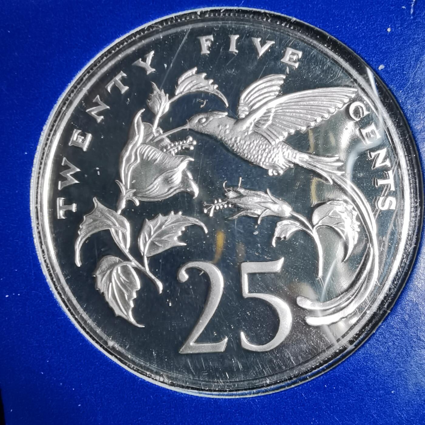 沼泽如烟--第941场 牙买加1976年25分精制币