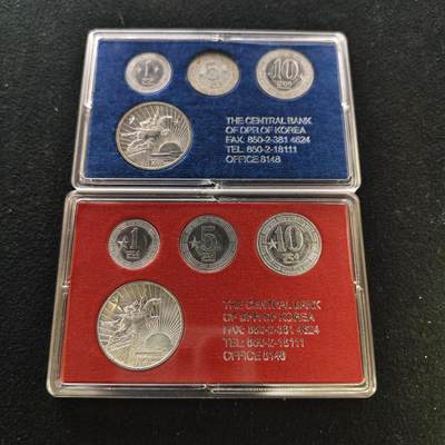 【全场包邮】纯粹捡漏拍489场（免费代拍第26场） - 朝鲜各年份单星版+双星版盒装套币2套一组