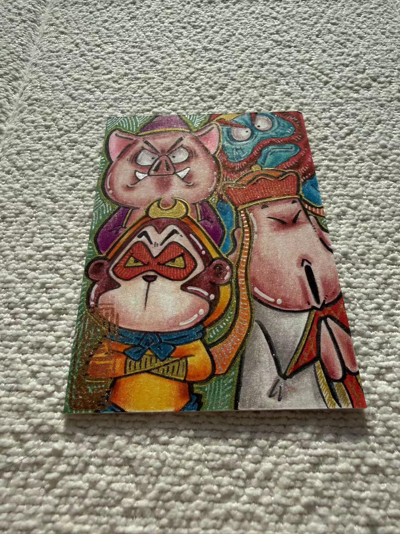 天玑星卡拍第152期《12.22周一截拍》持续收拍收评中 满赠卡需备注 【手绘卡】居子 西游师徒 手绘卡