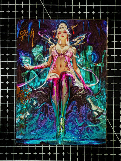 琦卡当当铺～第26期★★各种小漏~支持寄存★★~【9点40结束】扫码加群抽[包邮券]~ - 【亲签】奇点卡牌 盲包卡 冷烫粗闪 宗rich 玄灵谱白骨夫人