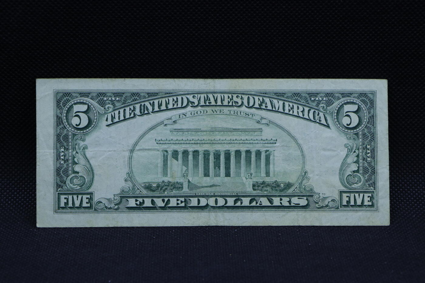 【淘币小摊】限时拍第八百三十四拍  纸币场  满百包邮可预留两周  周一统一发货    美国1988年5元纸币【有折】