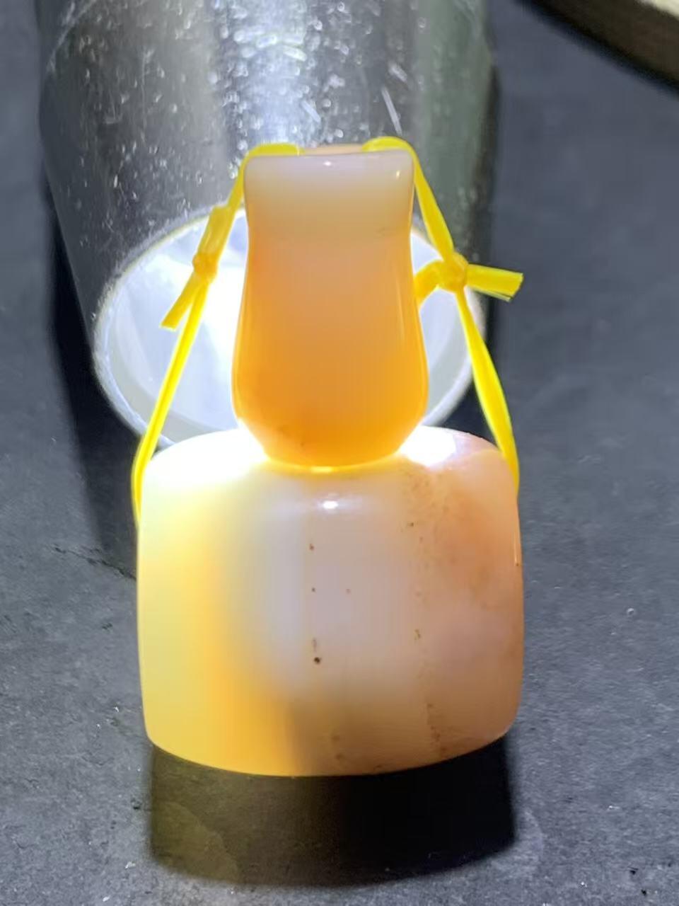 精美高玉化缠丝玛瑙随形佛头三通一套