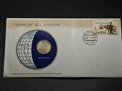 【淘币小摊】实时拍第八百三十三拍   散币场   满百包邮可预留二周 每周一统一发货   - 捷克斯洛伐克1974年2克朗邮币封