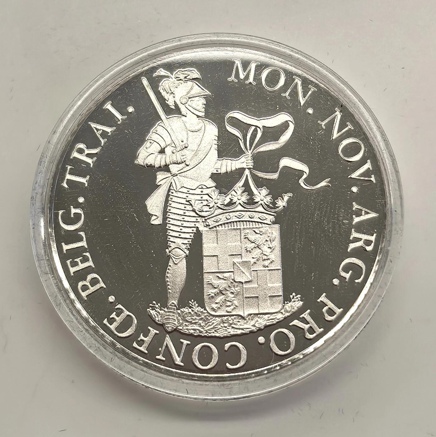 博洋堂世界钱币拍卖第153期（全场包邮） 荷兰1993年银杜卡特银币 乌得勒支（1816年复刻） 28.25克835银 发行量：约1万2千 盒证全