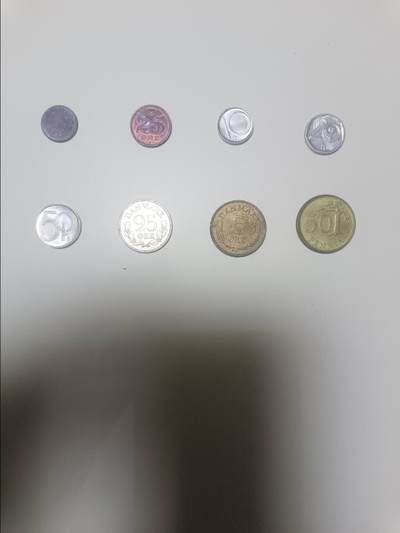 【20251223】非全新纸币和硬币第316场 - 欧洲国家8枚硬币不同版本