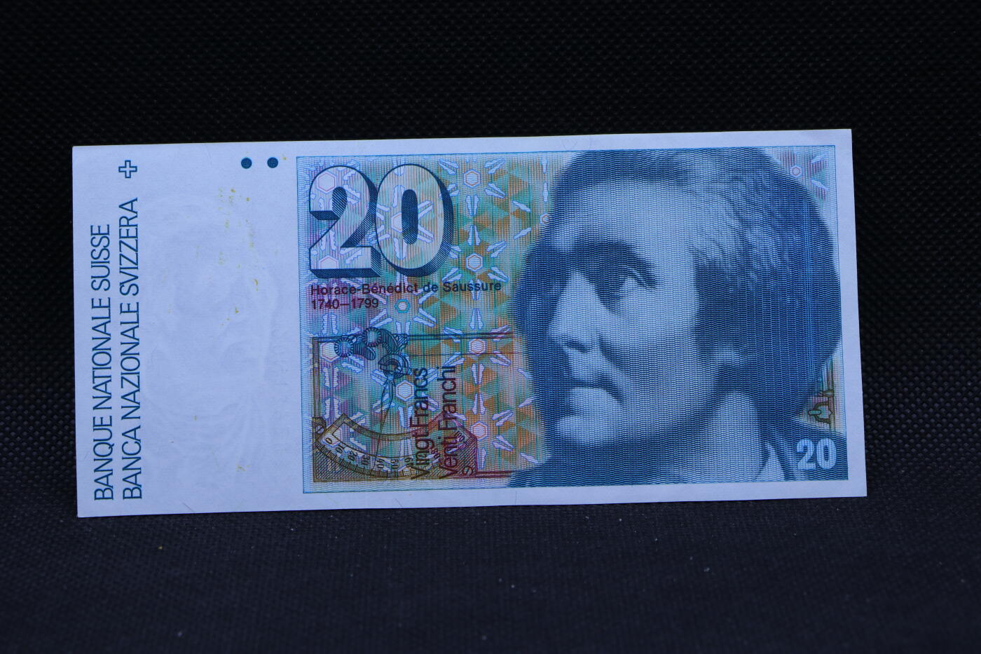 【淘币小摊】限时拍第八百三十四拍  纸币场  满百包邮可预留两周  周一统一发货   瑞士20法郎纸币【有折】