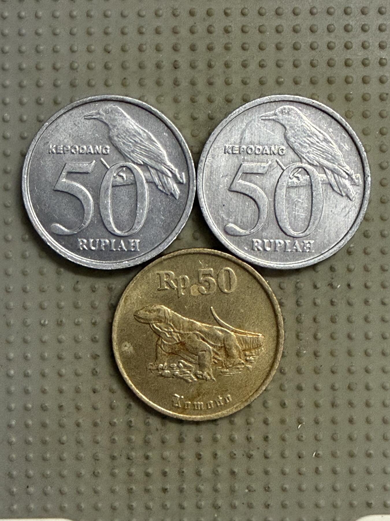 2025年第141场各国散币拍卖（总第141场） 印度尼西亚50卢比3枚