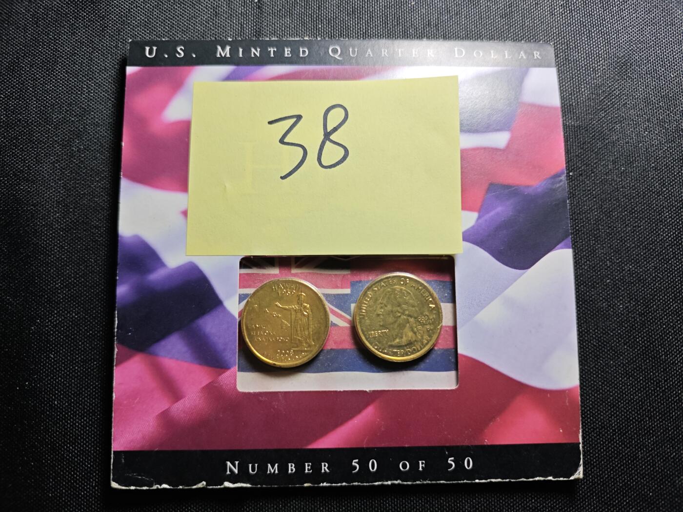 KK钱币收藏小铺 《套币 好品/批量散币专场》  2月预留时间 周末发货  美国25分纪念币 镀金