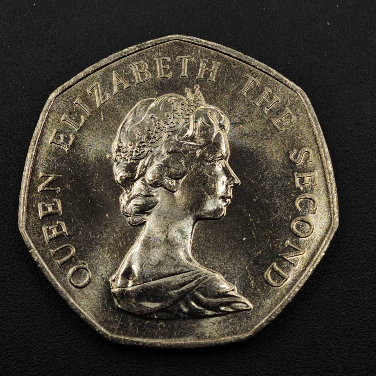 【淘币小摊】实时拍第八百三十三拍   散币场   满百包邮可预留二周 每周一统一发货   福克兰群岛1985年森狼50便士镍币