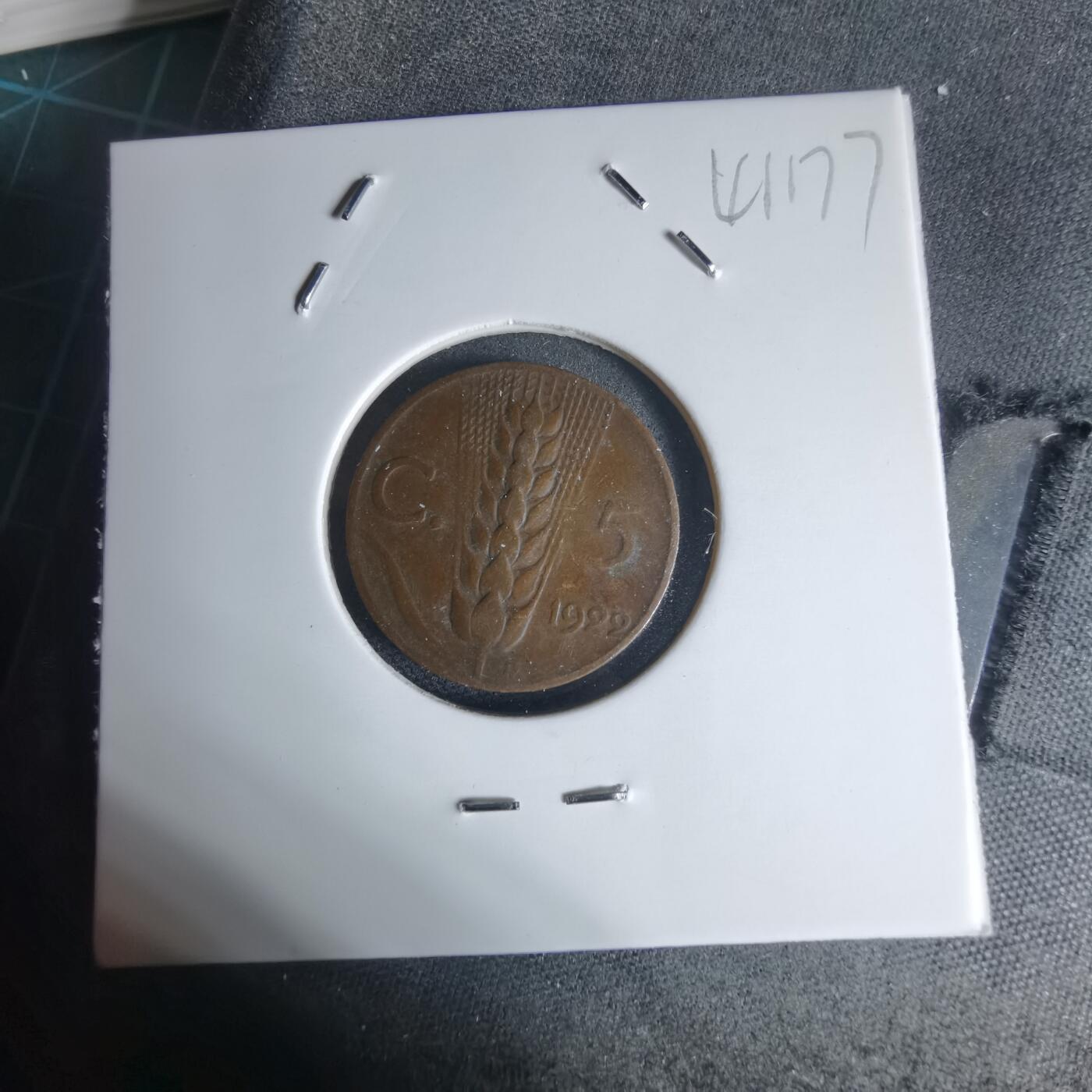 沼泽如烟--第941场 意大利1922年五分