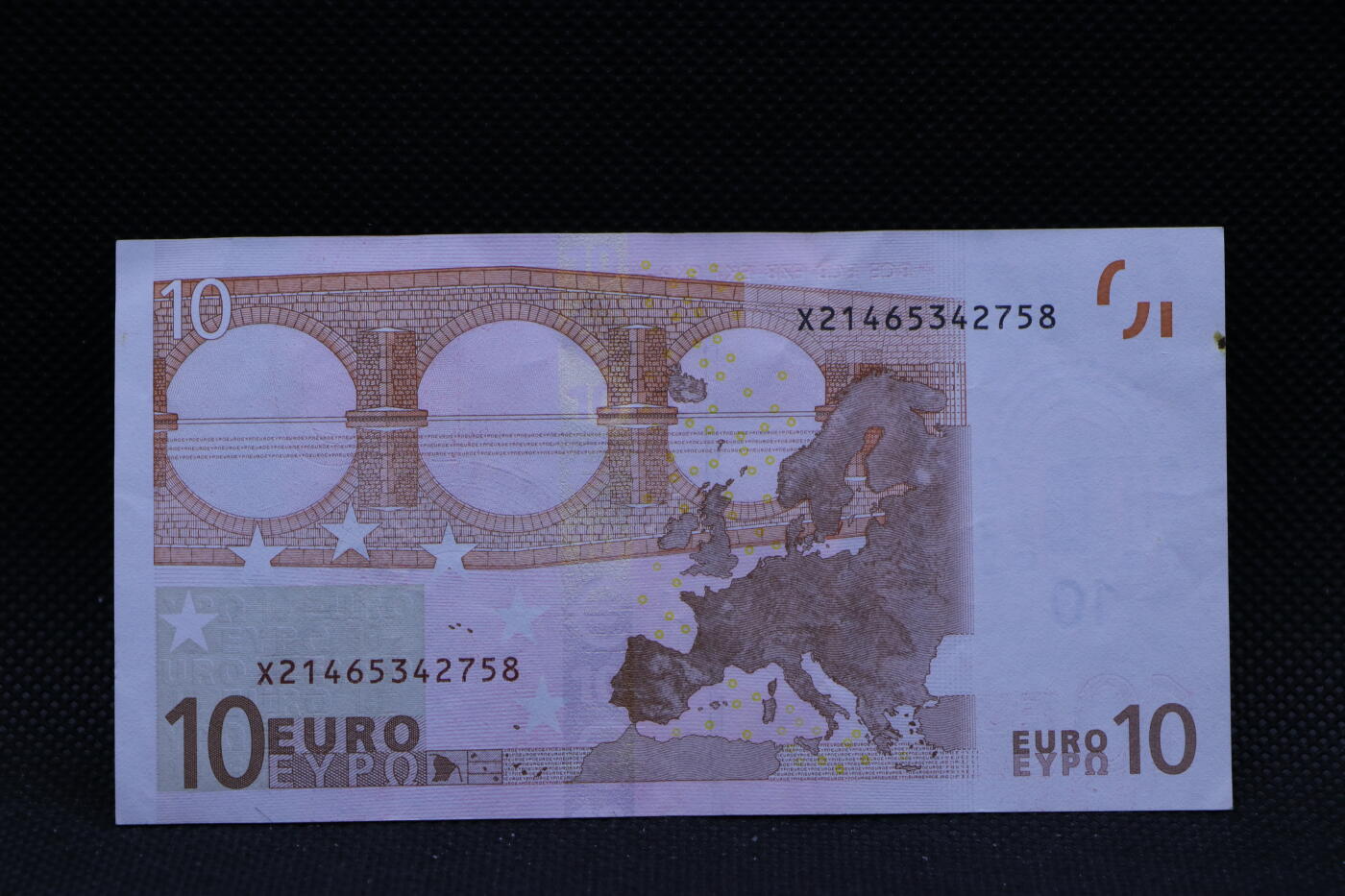 【淘币小摊】限时拍第八百三十四拍  纸币场  满百包邮可预留两周  周一统一发货   2002年10欧元纸币【有折】