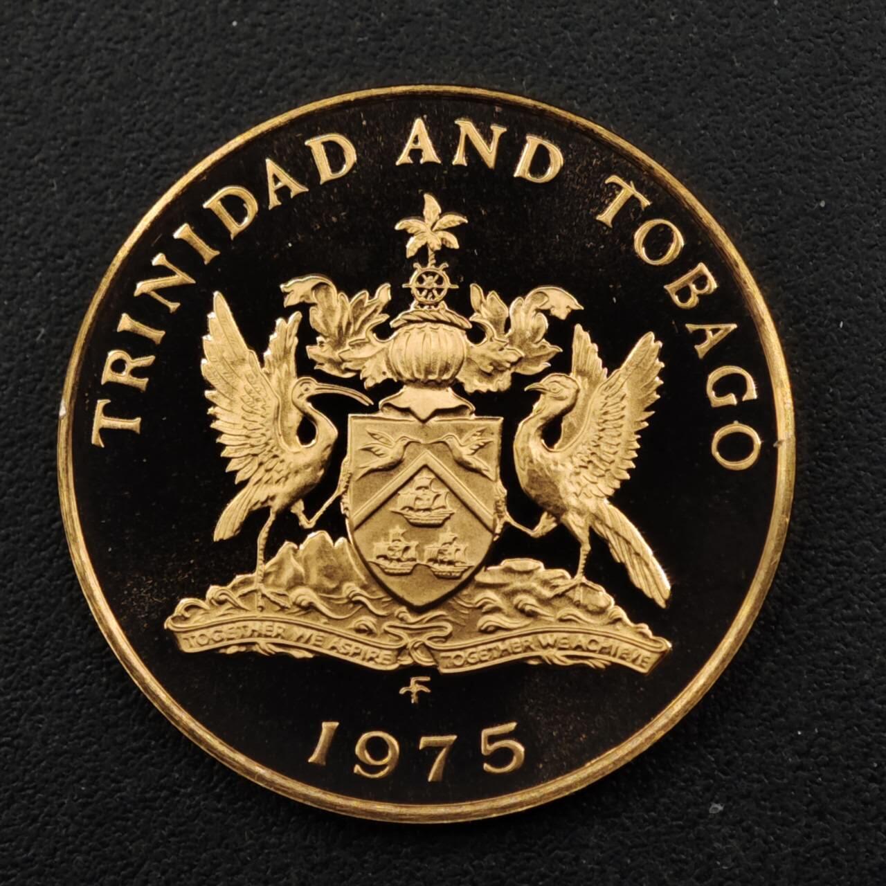 【淘币小摊】实时拍第八百三十三拍   散币场   满百包邮可预留二周 每周一统一发货   特立尼达和多巴哥1975年天堂鸟5分精制铜币