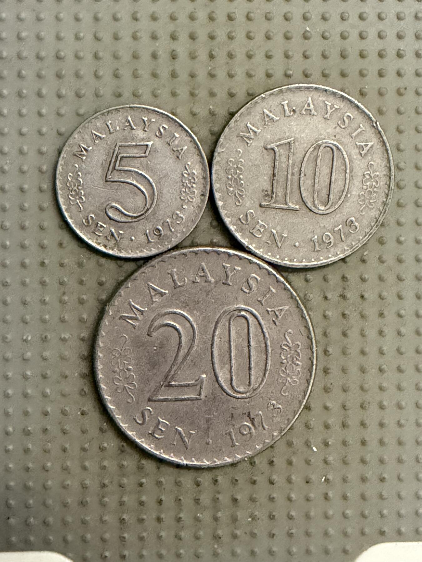 2025年第141场各国散币拍卖（总第141场） 马来西亚1973年3枚