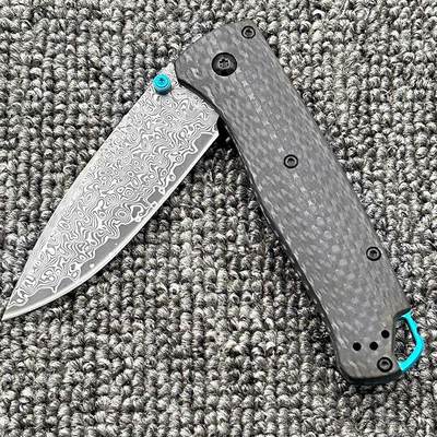 蝴蝶BM535-3碳纤维轴承大马士革刃折刀 - 蝴蝶BM535-3碳纤维轴承大马士革刃折刀