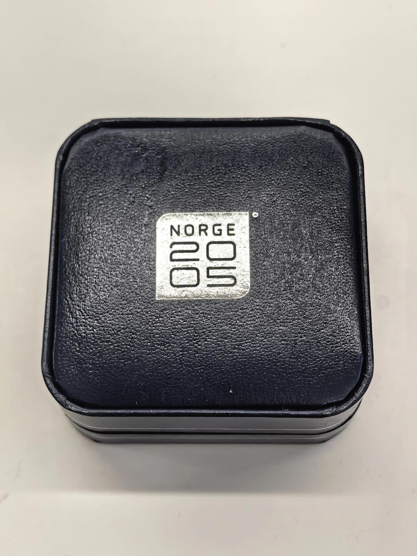 博洋堂世界钱币拍卖第153期（全场包邮） 挪威2005年100克朗精制银币 挪威瑞典联盟的解体-半导体 33.6克925银 发行量：10万 盒证全