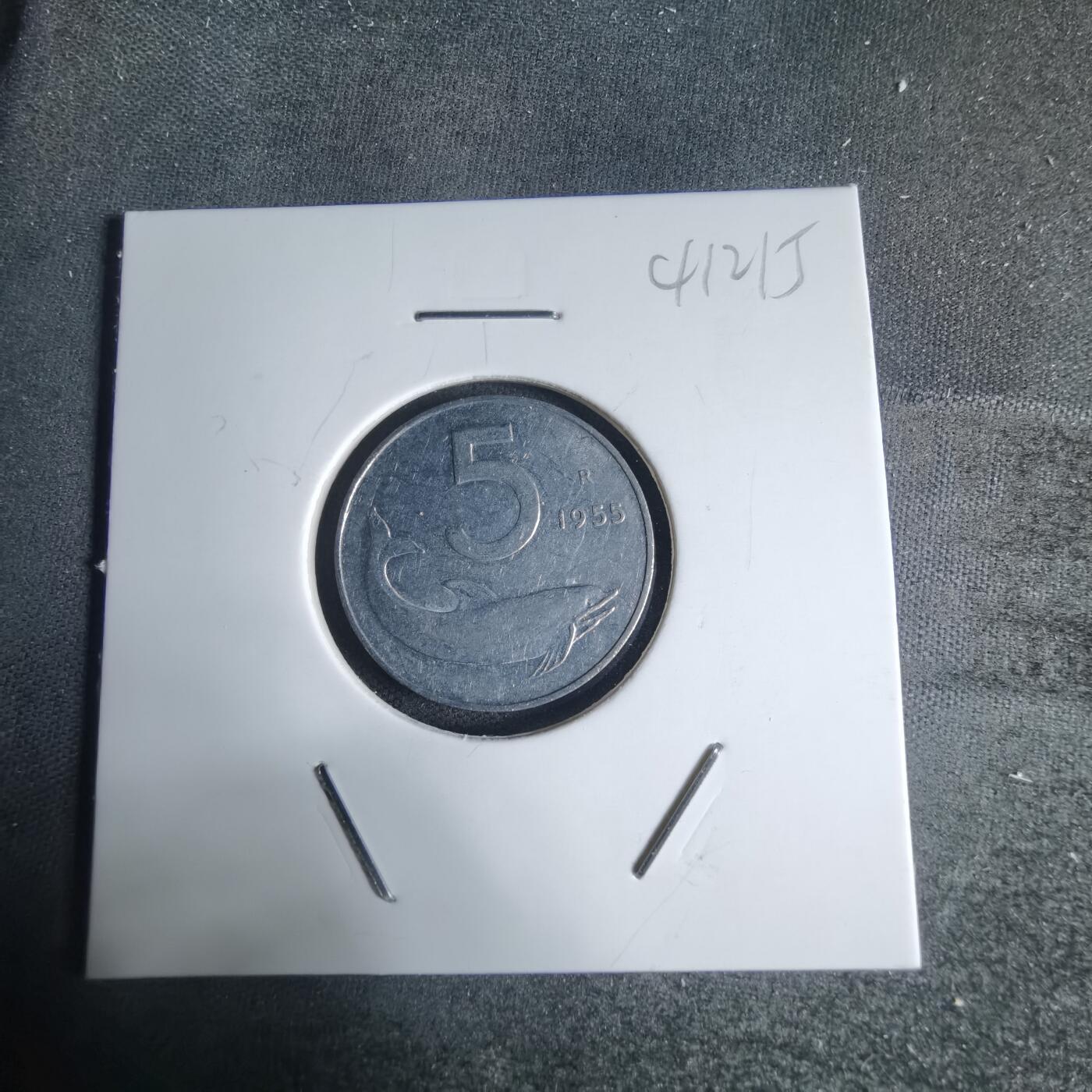 沼泽如烟--第941场 意大利1955年5里拉