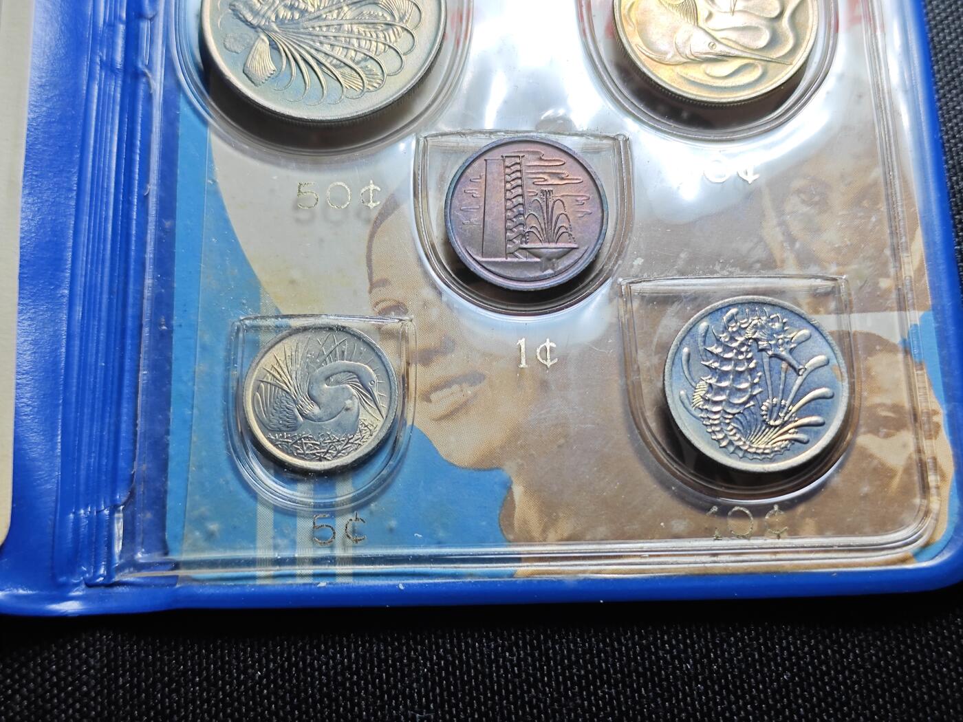 KK钱币收藏小铺 《套币 好品/批量散币专场》  2月预留时间 周末发货  1970新加坡大小面值清年一套