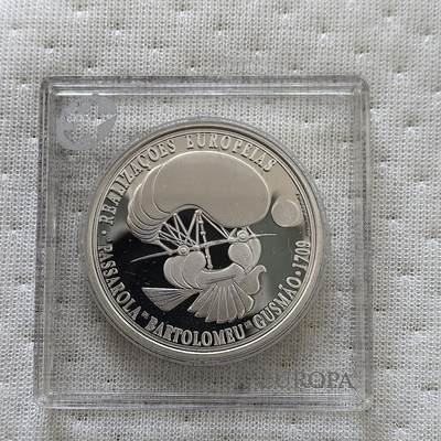 道一币馆币章第一百六十场 - 欧洲之星 葡萄牙2007年最早的热气球Passarola8欧元精制银币 31.1g 925S 25000