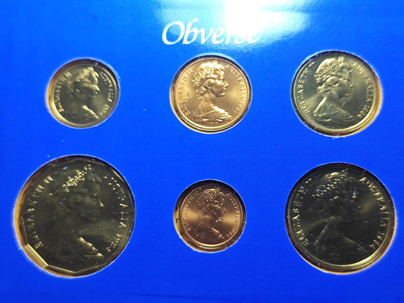 KK钱币收藏小铺 《套币 好品/批量散币专场》  2月预留时间 周末发货  1984澳大利亚大小面值清年一套