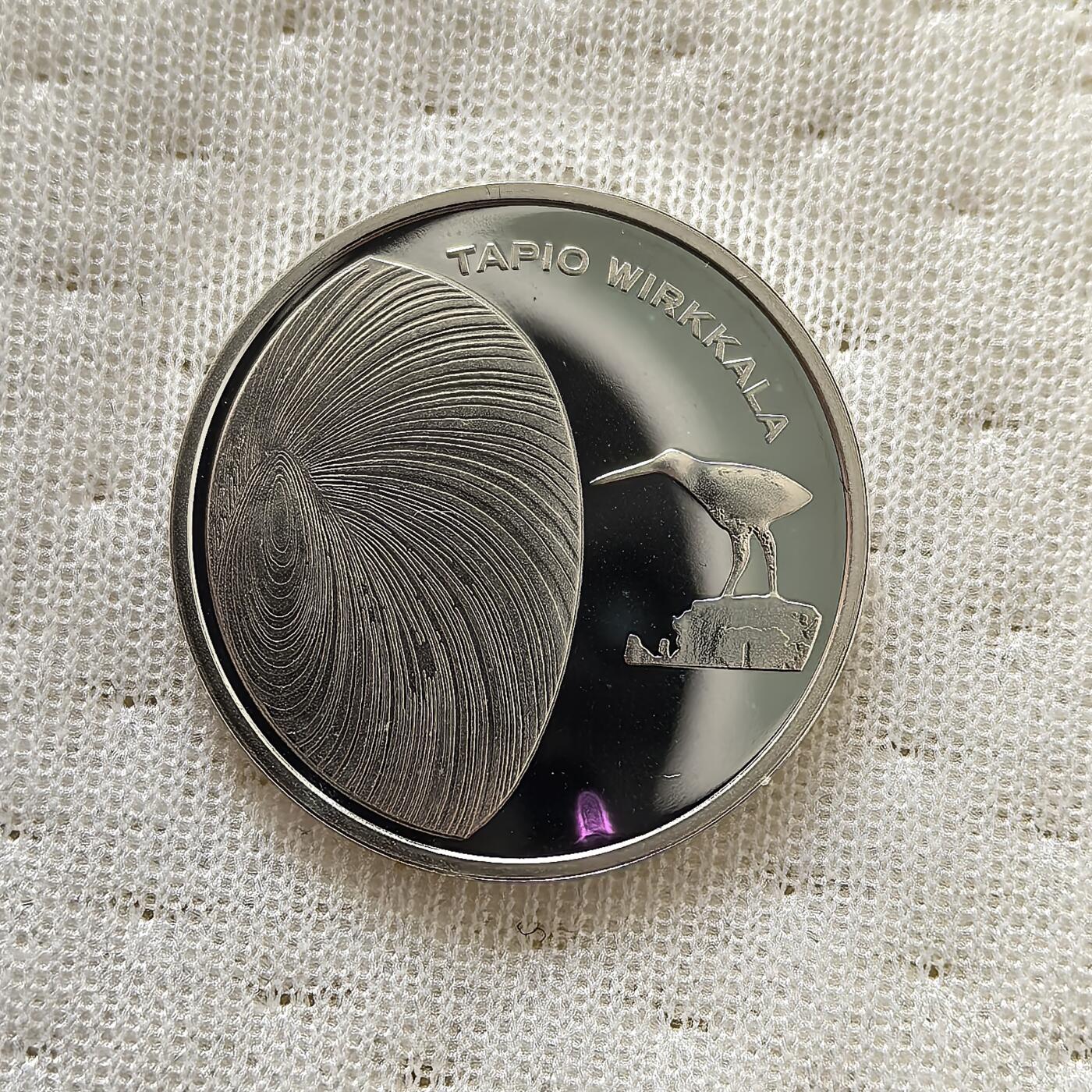 道一币馆币章第一百六十场 芬兰2015年设计师塔皮奥·维卡尔拉诞辰百年10欧元银币  10g 500s 10000