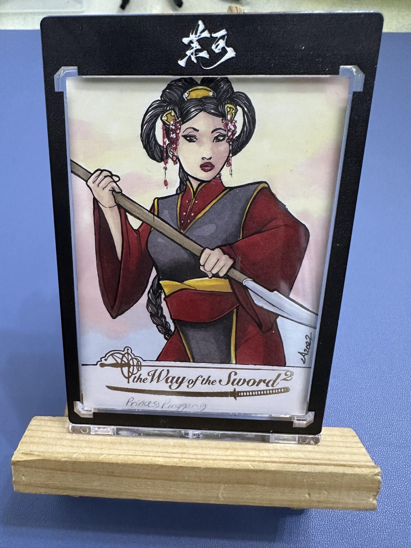 国外 画师  中国女武将 手绘 手绘卡 花木兰 