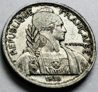 文馨钱币收藏第 286 场，圣诞节专场【 长期接收代拍品低至 0 佣金】 - 原光好品 1939 年法属印支 10 分