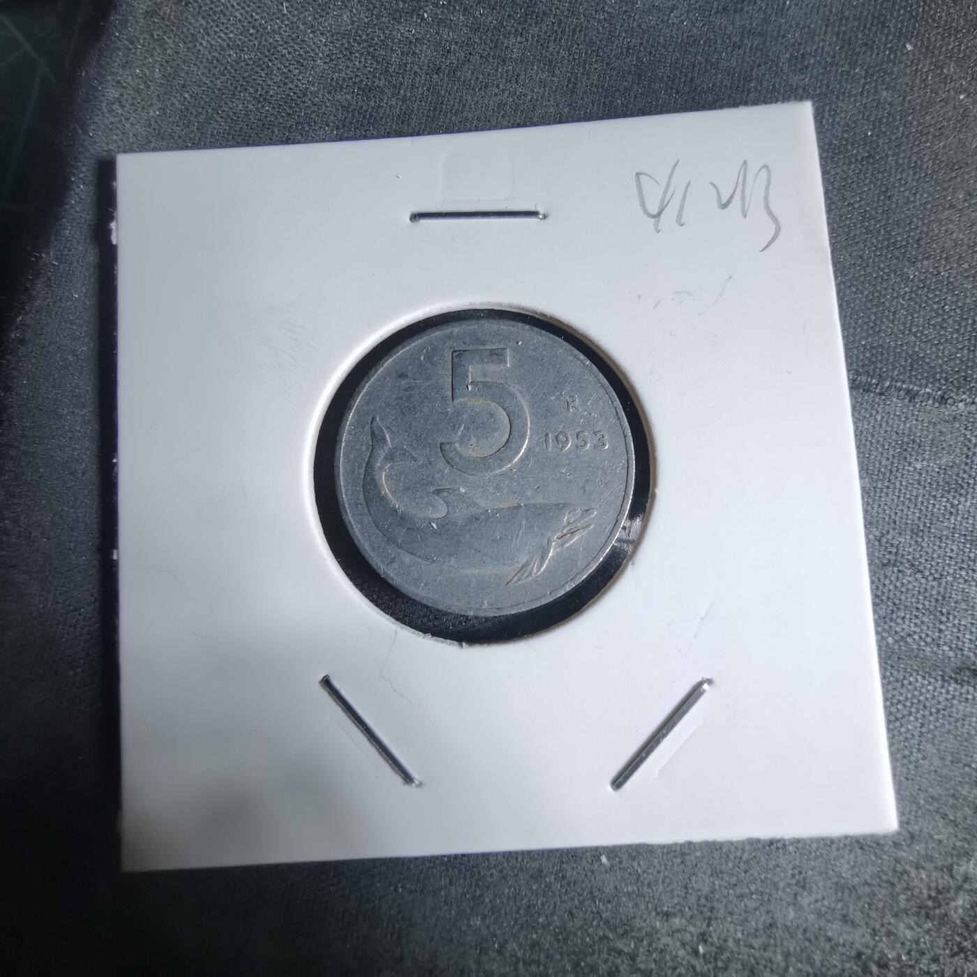 沼泽如烟--第941场 意大利1953年5里拉