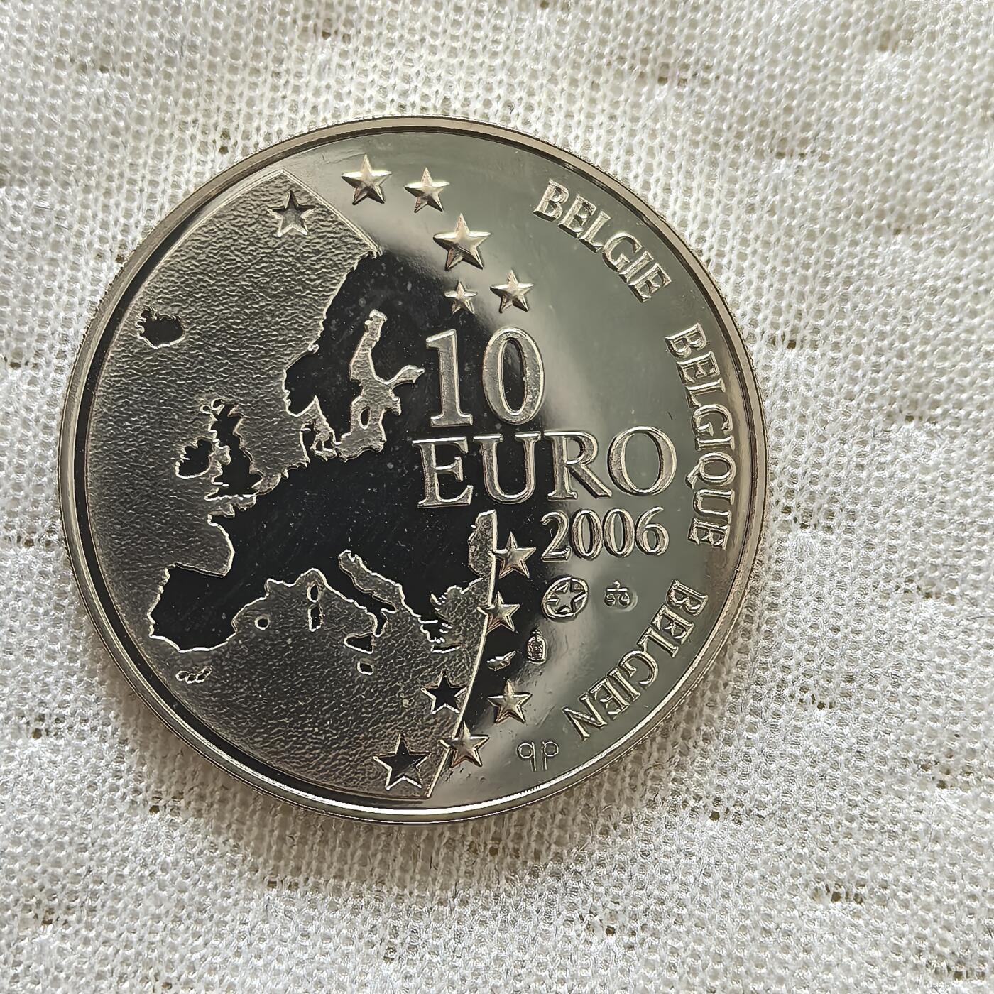 道一币馆币章第一百六十场 欧洲之星 比利时2006年语言学家尤斯图斯逝世400周年10欧元精制银币 18.75g 925S 50000