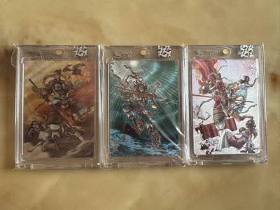 月落卡牌之特卡第2期-摩点众筹套卡专场 - 超吉梦天命封神   天庭反骨三兄弟  李宇航   限编亲签粗闪官方卡砖卡