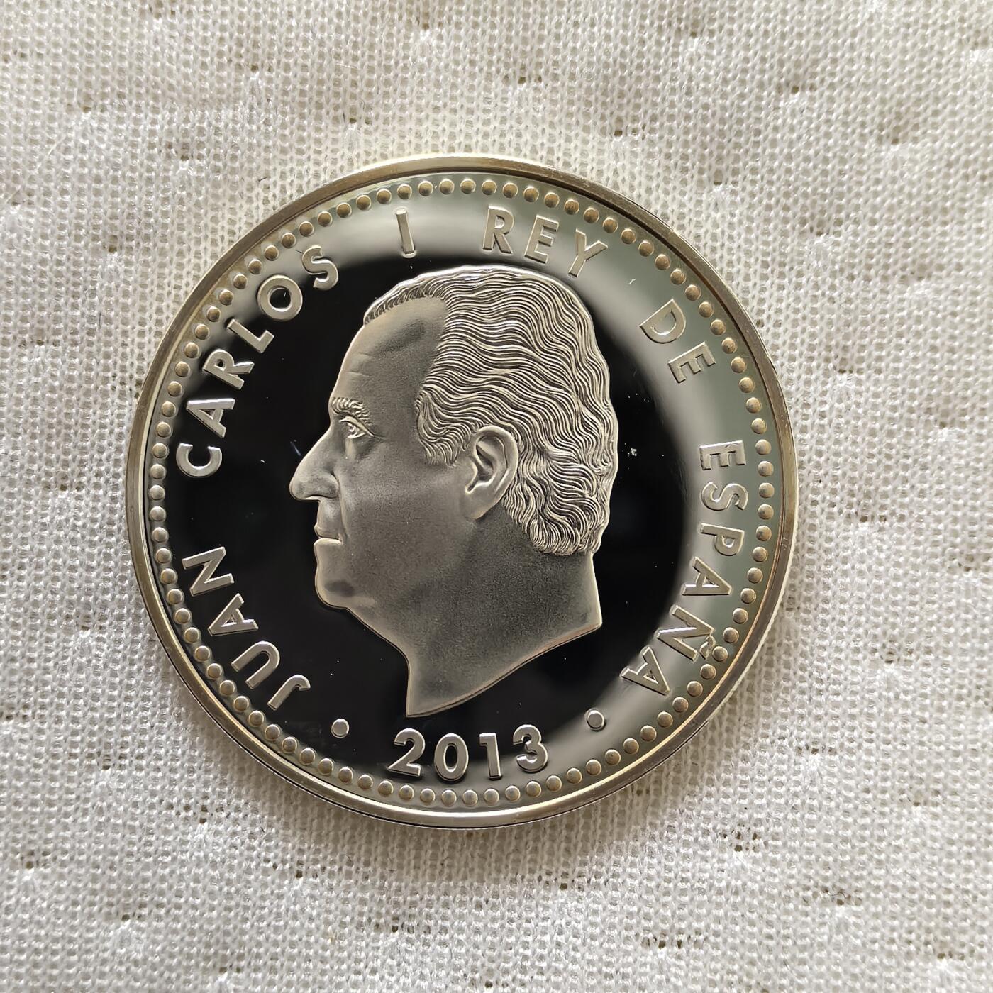 道一币馆币章第一百六十场 西班牙2013年巴西世界杯10欧元精制银币  27g 925S 10000