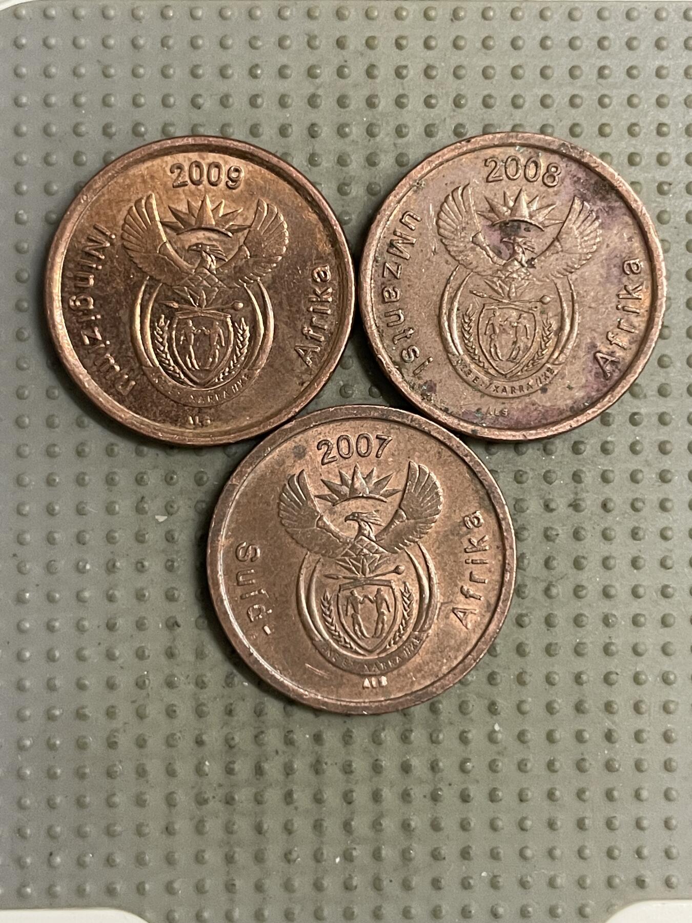 2025年第142场各国散币拍卖（总第142场） 南非5分3枚