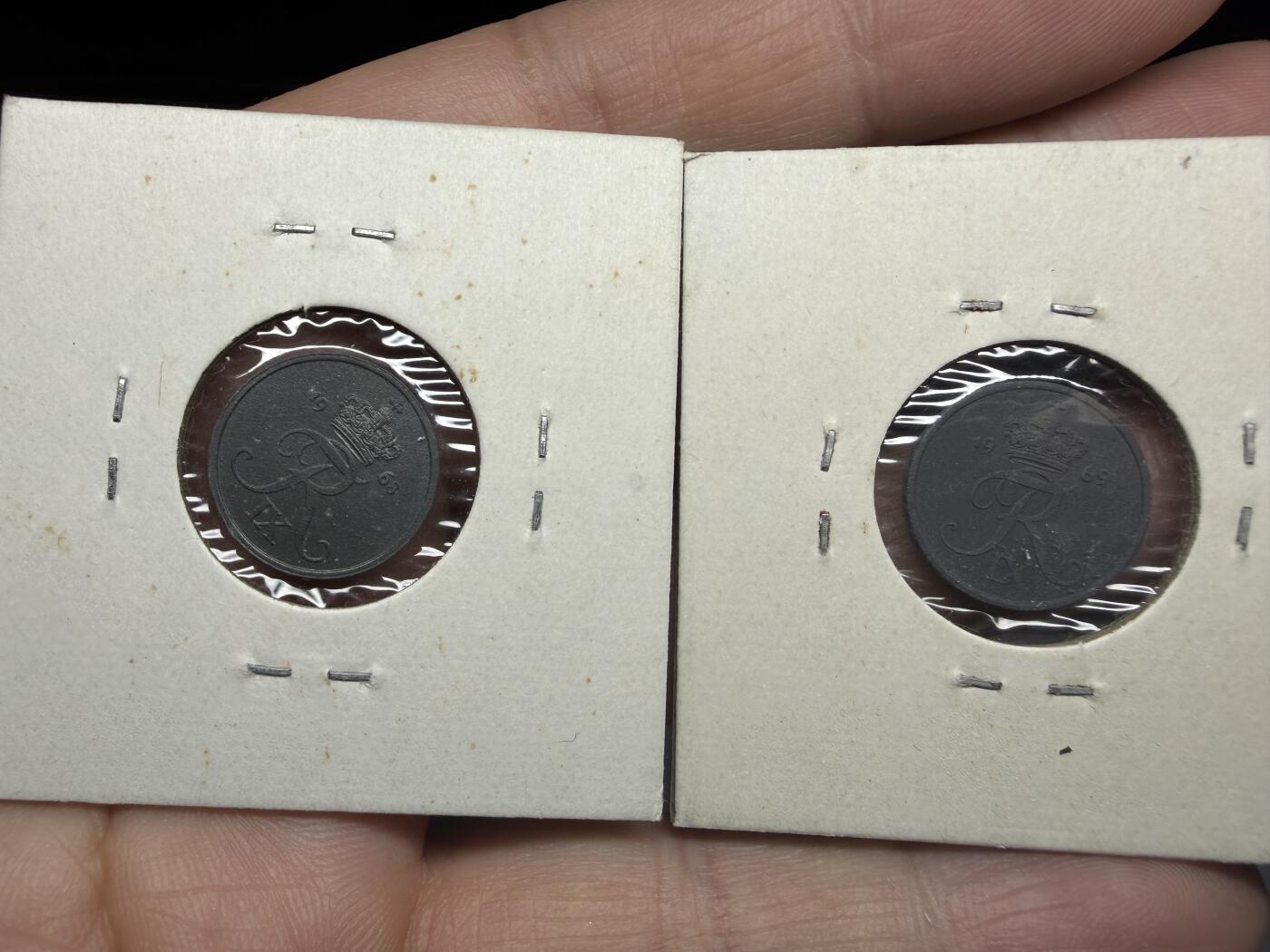 2025年集古藏今外币拍卖第十一期-第2场—（总第292拍），可以寄存60天，满160元包邮。 1968、1969年丹麦1欧尔