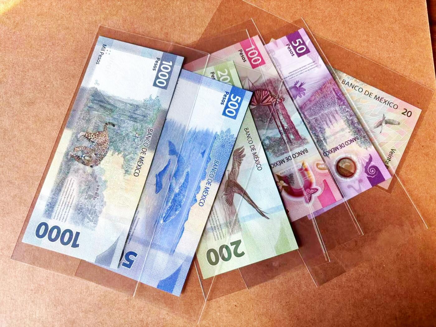 【Blue Auction】世界纸币精拍第765期——18级TOP拍卖/信誉/品质/专业/高效💫 【一组6张 含无47】墨西哥 20-1000比索 全新UNC