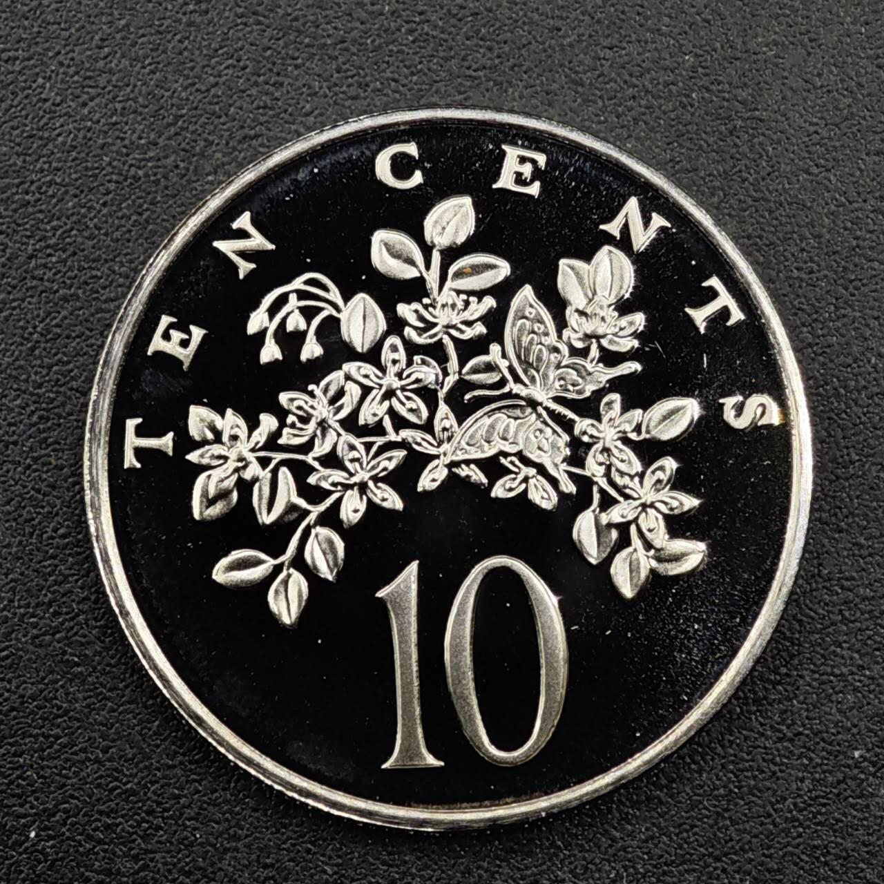 【淘币小摊】实时拍第八百三十三拍   散币场   满百包邮可预留二周 每周一统一发货   牙买加1976年燕尾蝶10分精制镍币