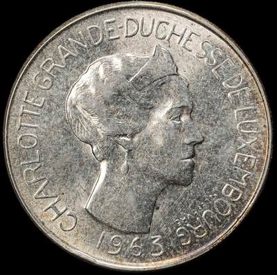 修遠堂世界钱币第九十八期 - 1963年卢森堡100法郎大银币  仅铸造5万枚 18g，83.5%银