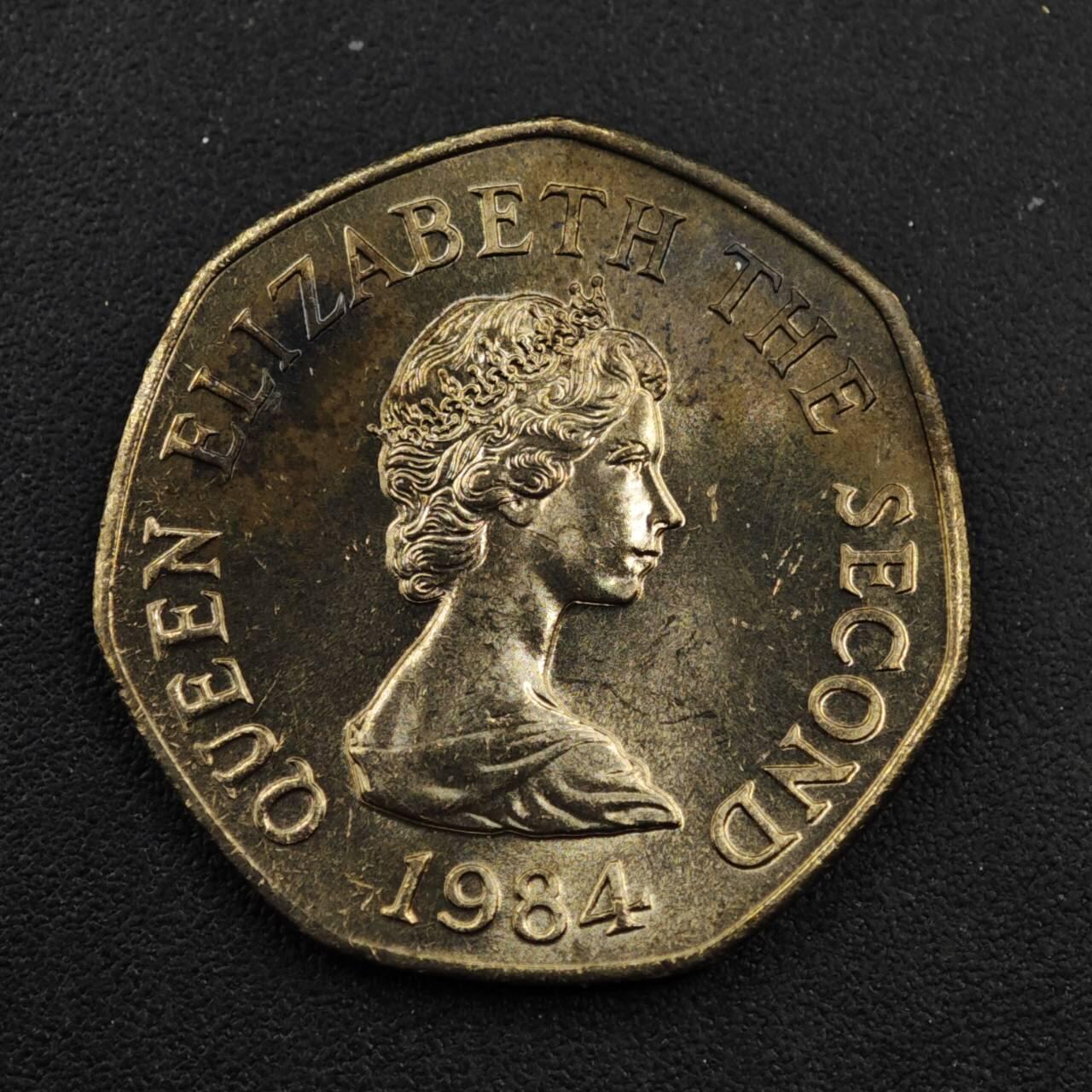 【淘币小摊】实时拍第八百三十三拍   散币场   满百包邮可预留二周 每周一统一发货   泽西岛1984年灯塔20便士镍币