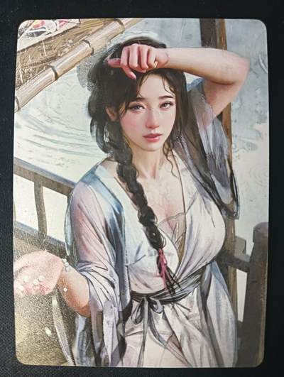 花开卡拍第53期（12月28号周日截拍，品控勿拍!!!拍品不寄存，运费5元，自制卡难免瑕疵，可能存在轻微撞角爆边等出厂瑕疵，品控介意勿拍！） - 燎原 风花雪月 冬 大头卡1张