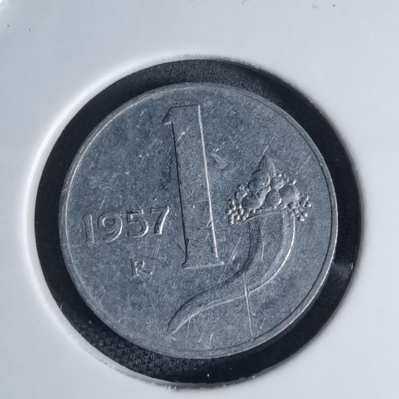 沼泽如烟--第941场 意大利1957年1里拉