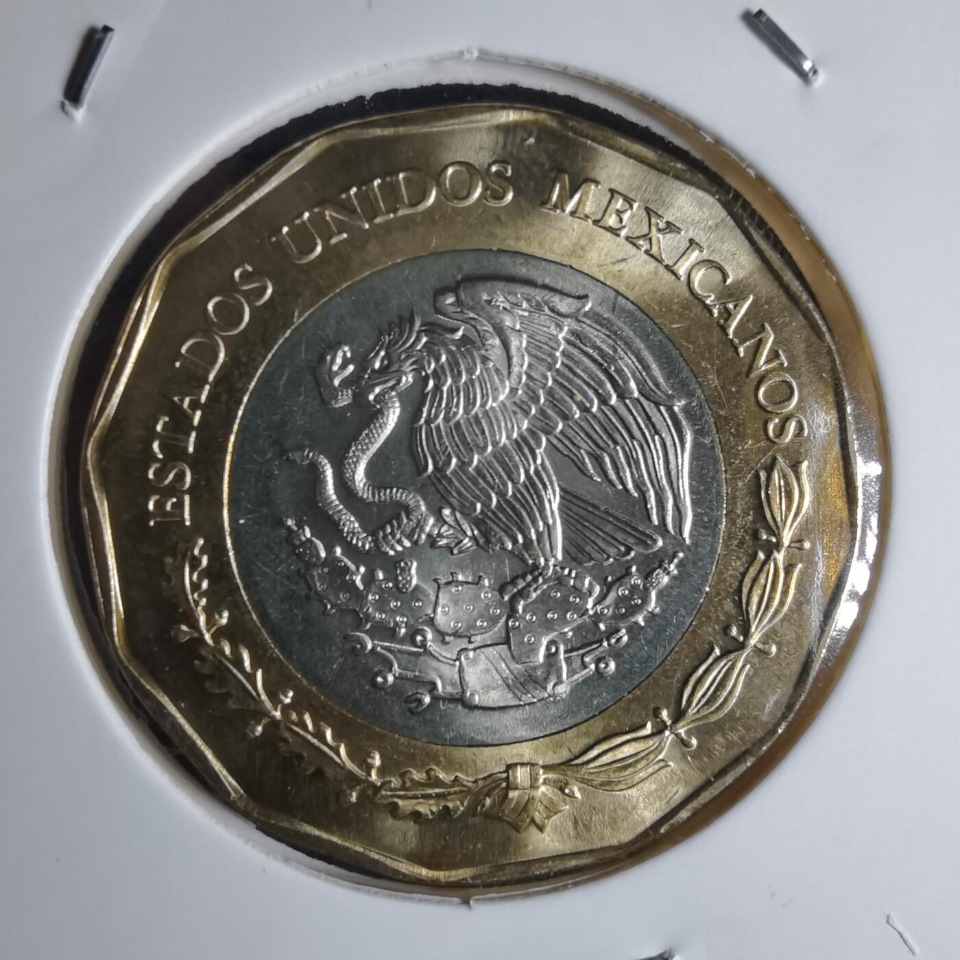 沼泽如烟--第941场 墨西哥2021年20比索纪念币